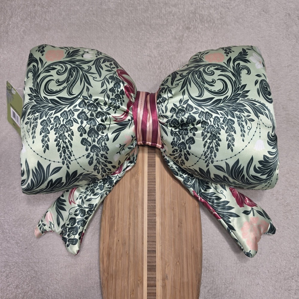 Bridgerton Floral Satin Bow Throw Pillows & Book Strap Set LIMITED EDITION - Picture 10 of 16